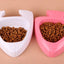 YES4PETS 2 x Medium Pet Plastic Rabbit Dog Feeding Bowls Cat Rabbit Guinea Pig Feeder