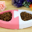 YES4PETS 2 x Medium Pet Plastic Rabbit Dog Feeding Bowls Cat Rabbit Guinea Pig Feeder