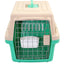 YES4PETS Small Dog Cat Crate Pet Airline Carrier Cage With Bowl and Tray-Green