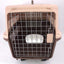 YES4PETS Brown Large Dog Puppy Cat Crate Pet Carrier Cage With Tray, Bowl & Wheel