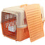 YES4PETS Large Dog Cat Crate Pet Carrier Rabbit Airline Cage With Tray And Bowl Orange