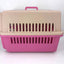 YES4PETS Large Dog Cat Crate Pet Carrier Airline Rabbit Cage With Tray And Bowl Pink