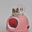 YES4PETS Cat Toilet Litter Box Tray House W Sky window Drawer Photocatalyst Purifier Pink