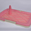 YES4PETS Medium Portable Dog Potty Training Tray Pet Puppy Toilet Trays Loo Pad Mat Pink