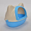 YES4PETS Medium Hooded Cat Toilet Litter Box Tray House With Scoop Blue