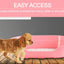 YES4PETS Pet Bed Small Plastic Dog Bedding Sleeping Resting Washable Basket Pink