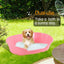 YES4PETS Pet Bed Small Plastic Dog Bedding Sleeping Resting Washable Basket Pink