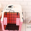 YES4PETS Small Portable Plastic Dog Cat Pet Pets Carrier Travel Cage With Tray-Pink