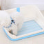 YES4PETS Medium Portable Dog Potty Training Tray Pet Puppy Toilet Trays Loo Pad Mat With Wall Blue