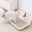 YES4PETS Medium Portable Dog Potty Training Tray Pet Puppy Toilet Trays Loo Pad Mat With Wall Brown