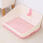 YES4PETS Medium Portable Dog Potty Training Tray Pet Puppy Toilet Trays Loo Pad Mat With Wall Pink