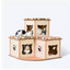 YES4PETS Cat Cardboard House Tower Condo Scratcher Pet Post Pad Mat Furniture