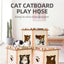 YES4PETS Cat Cardboard House Tower Condo Scratcher Pet Post Pad Mat Furniture