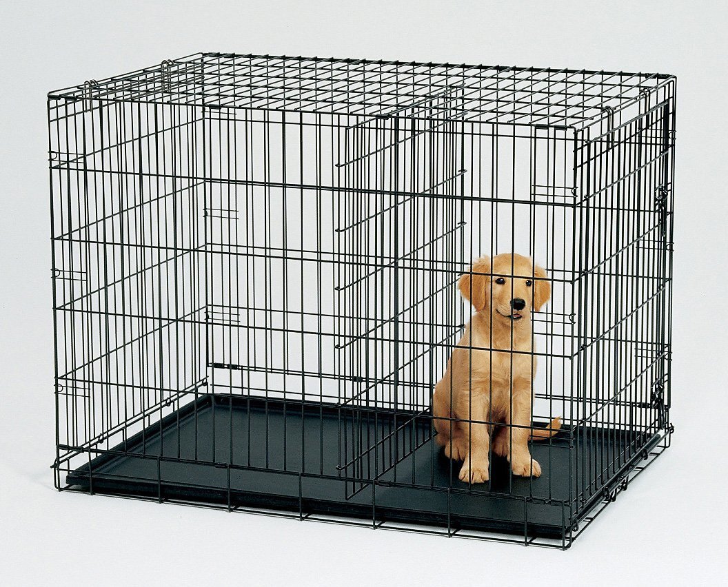 YES4PETS 30' Collapsible Metal Dog Rabbit Crate Cage Cat Carrier With Divider