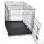 YES4PETS 48' Collapsible Metal Dog Puppy Crate Cat Rabbit Cage With Cover Blue