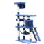 YES4PETS 140 cm Cat Kitten Scratching Post Tree W ladder & Hammock-Blue