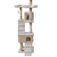 YES4PETS 170cm Cat Scratching Post Tree Post House Tower with Ladder Furniture Beige