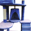 YES4PETS 193cm Cat Scratching Tree Post Sisal Pole Scratching Post Scratcher Tower Condo Blue