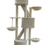 YES4PETS 244 cm XL Multi Level Cat Scratching Post Tree Scratcher Pole- Beige