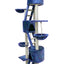 YES4PETS 244 cm XL Multi Level Cat Scratching Post Tree Scratcher Pole- Blue