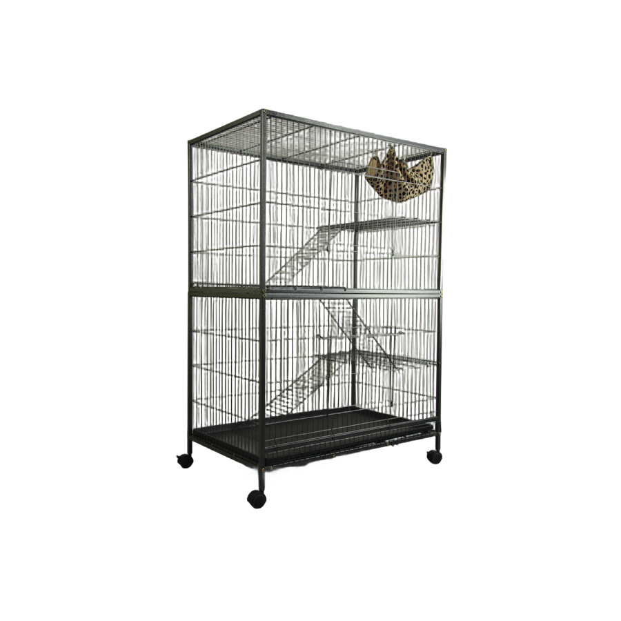 YES4PETS Pet 140cm 4 Level Bird Ferret Parrot Cage Aviary Cat Castor