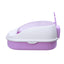 YES4PETS Medium Portable Cat Toilet Litter Box Tray with Scoop Purple