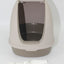 YES4PETS Cat Toilet Litter Box  Portable Hooded Tray House with Scoop and  Handle Brown