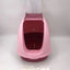 YES4PETS Portable Hooded Cat Toilet Litter Box Tray House with Handle and Scoop Pink