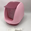 YES4PETS Portable Hooded Cat Toilet Litter Box Tray House With Scoop and Grid Tray Pink