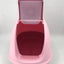 YES4PETS XL Portable Hooded Cat Toilet Litter Box Tray House with Charcoal Filter and Scoop Pink