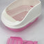 YES4PETS Large Portable Cat Toilet Litter Box Tray with Scoop and Grid Tray Pink