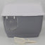 YES4PETS XL Portable Hooded Cat Toilet Litter Box Tray House with Handle and Scoop Grey