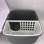 YES4PETS XL Portable Hooded Cat Toilet Litter Box Tray House with Handle and Scoop Grey