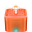 YES4PETS Dog Cat Water Feeder Automatic Electric Pet Water Fountain  Bowl Dispenser W LED Orange