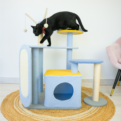 Petwiz KityKat Playland Cat Tree Scratching Post Pole