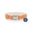 Natural Hemp & Cotton Dog Collar (Orange Burst)