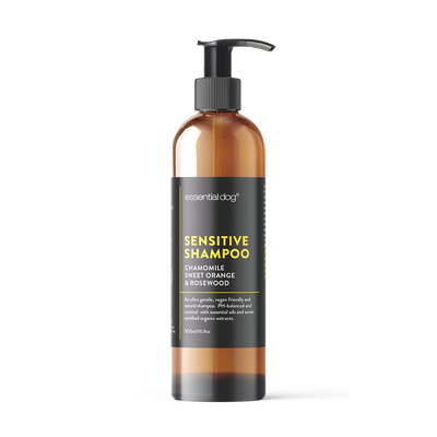 500ml Natural Sensitive Dog Shampoo (Chamomile, Sweet Orange & Rosewood)