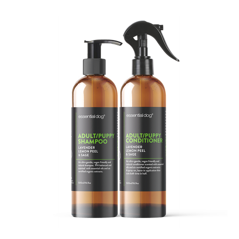 Natural Adult and Puppy Dog Shampoo & Conditioner 2 Pack