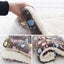 L Size Puppy Dog Cat Cushion Mattress Blanket Bed Soft Warm Pad Winter Kennel House - Navy Cat