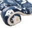 L Size Puppy Dog Cat Cushion Mattress Blanket Bed Soft Warm Pad Winter Kennel House - Navy Cat