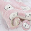 L Size Puppy Dog Cat Cushion Mattress Blanket Bed Soft Warm Pad Winter Kennel House - Pink Bear