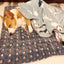 L Size Puppy Dog Cat Cushion Mattress Blanket Bed Soft Warm Pad Winter Kennel House - Blue Whitestar