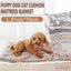 L Size Puppy Dog Cat Cushion Mattress Blanket Bed Soft Warm Pad Winter Kennel House - Blue Whitestar