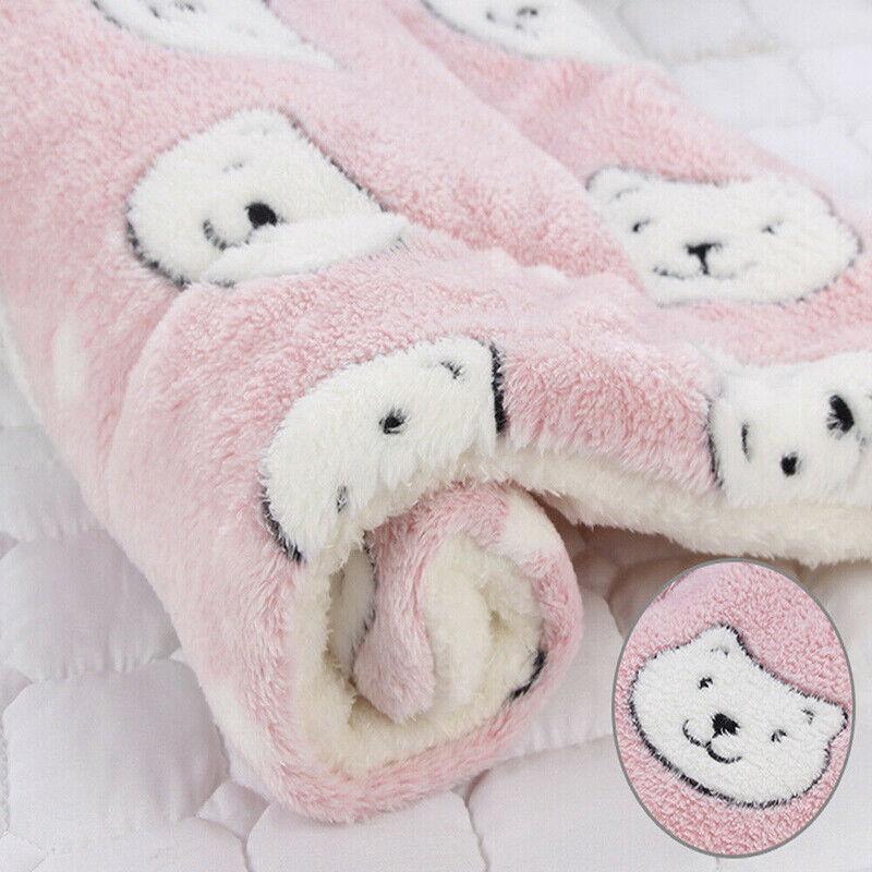S Size Puppy Dog Cat Cushion Mattress Blanket Bed Soft Warm Pet Pad Winter Kennel House - Blue Whitestar