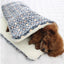M Size Puppy Dog Cat Cushion Mattress Blanket Bed Soft Warm Pet Pad Winter Kennel House - Blue Whitestar