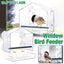 Clear Acrylic Window Bird Feeder with Strong Suction Cups and Removable Seed Tray