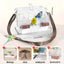 Portable Bird Carrier Cage Backpack Travel Bird Cage Outdoor Ventilated Pet Bag - Grey