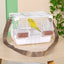 Portable Bird Carrier Cage Backpack Travel Bird Cage Outdoor Ventilated Pet Bag - Grey