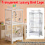 Bird Cage Double Layer Metal Villa Large Size Aviary House for Parrot Pet Indoor