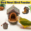 Bird Nest Bird Feeder Outdoor Garden Resin for Birds Backyard Patio Decor